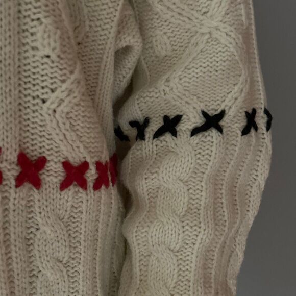 Vintage Esprit Sport Fisherman’s Wool Blend Sweater Unisex Large - Picture 5 of 11